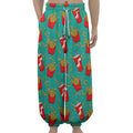 French Fries And Cola Pattern Print Lantern Pants