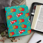 French Fries And Cola Pattern Print Leather Bible Cover
