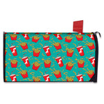 French Fries And Cola Pattern Print Mailbox Cover