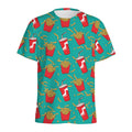 French Fries And Cola Pattern Print Men's Athletic T-Shirt