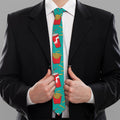 French Fries And Cola Pattern Print Necktie