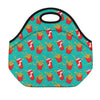 French Fries And Cola Pattern Print Neoprene Lunch Bag