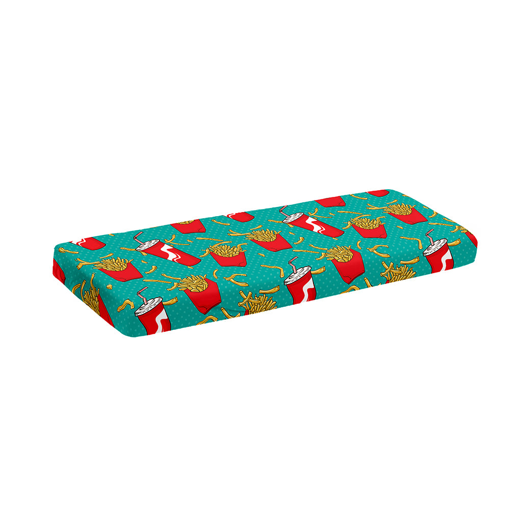 French Fries And Cola Pattern Print Piano Keyboard Cover