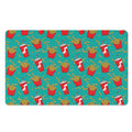 French Fries And Cola Pattern Print Polyester Doormat