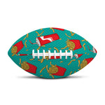 French Fries And Cola Pattern Print Rugby Ball