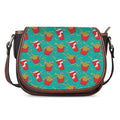 French Fries And Cola Pattern Print Saddle Bag