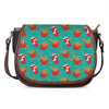 French Fries And Cola Pattern Print Saddle Bag