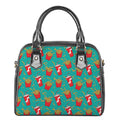 French Fries And Cola Pattern Print Shoulder Handbag