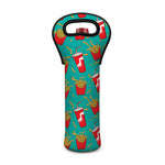 French Fries And Cola Pattern Print Single Neoprene Wine Tote