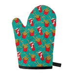 French Fries And Cola Pattern Print Single Oven Mitt