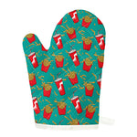 French Fries And Cola Pattern Print Single Oven Mitt