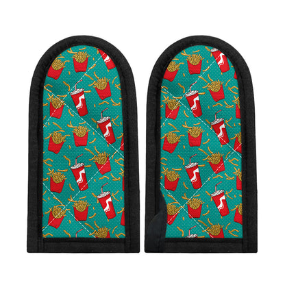 French Fries And Cola Pattern Print Skillet Handle Cover