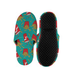 French Fries And Cola Pattern Print Slippers