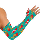 French Fries And Cola Pattern Print Sun Protection Arm Sleeves