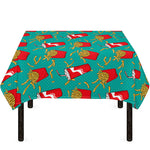 French Fries And Cola Pattern Print Tablecloth