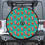 French Fries And Cola Pattern Print Tire Cover With Camera Hole