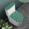 French Fries And Cola Pattern Print Toilet Lid And Tank Cover Set