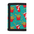 French Fries And Cola Pattern Print Trifold Wallet