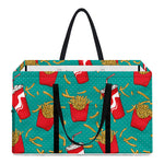 French Fries And Cola Pattern Print Utility Tote Bag