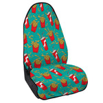 French Fries And Cola Pattern Print Waterproof Car Seat Cover