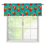 French Fries And Cola Pattern Print Window Valance