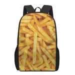 French Fries Print 17 Inch Backpack