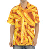 French Fries Print Aloha Shirt