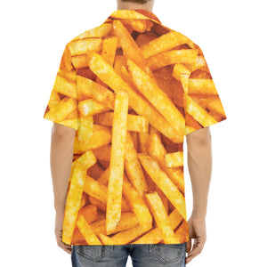 French Fries Print Aloha Shirt