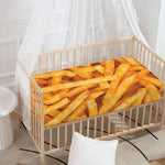 French Fries Print Baby Crib Sheet