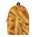 French Fries Print School Backpack
