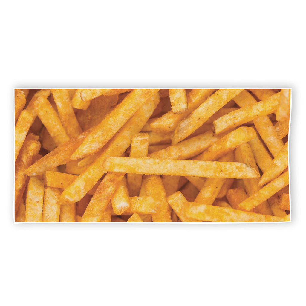 French Fries Print Beach Towel