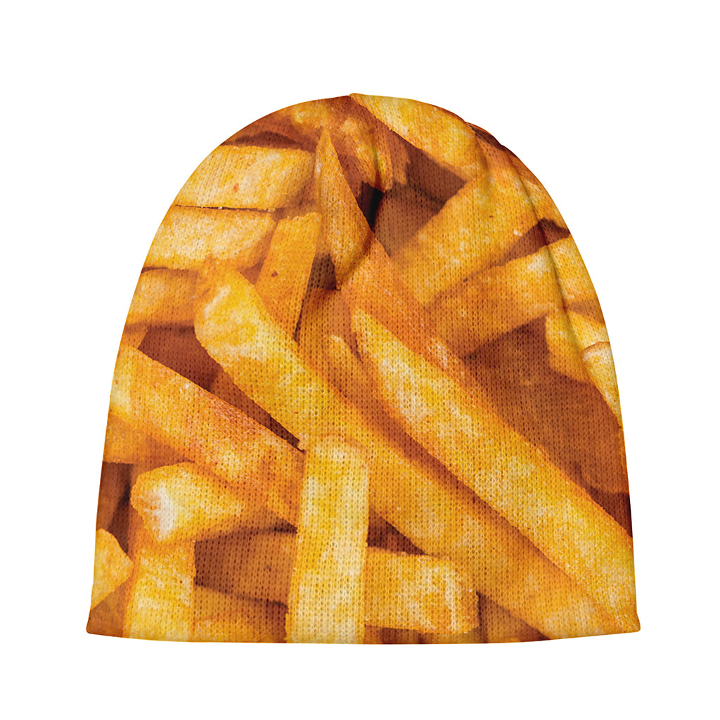 French Fries Print Beanie