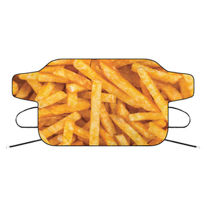 French Fries Print Car Windshield Snow Cover