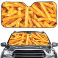 French Fries Print Car Windshield Sun Shade