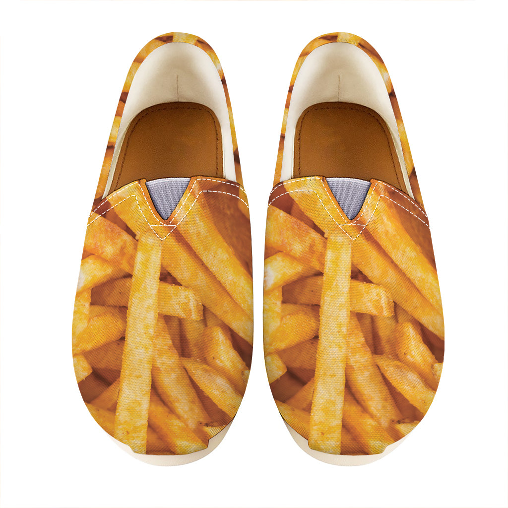 French Fries Print Casual Shoes