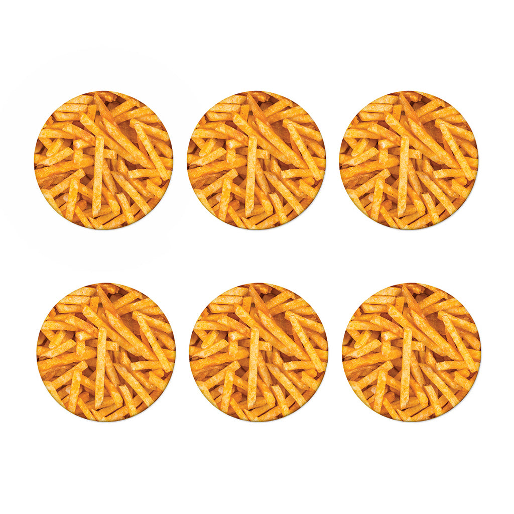French Fries Print Coaster Set