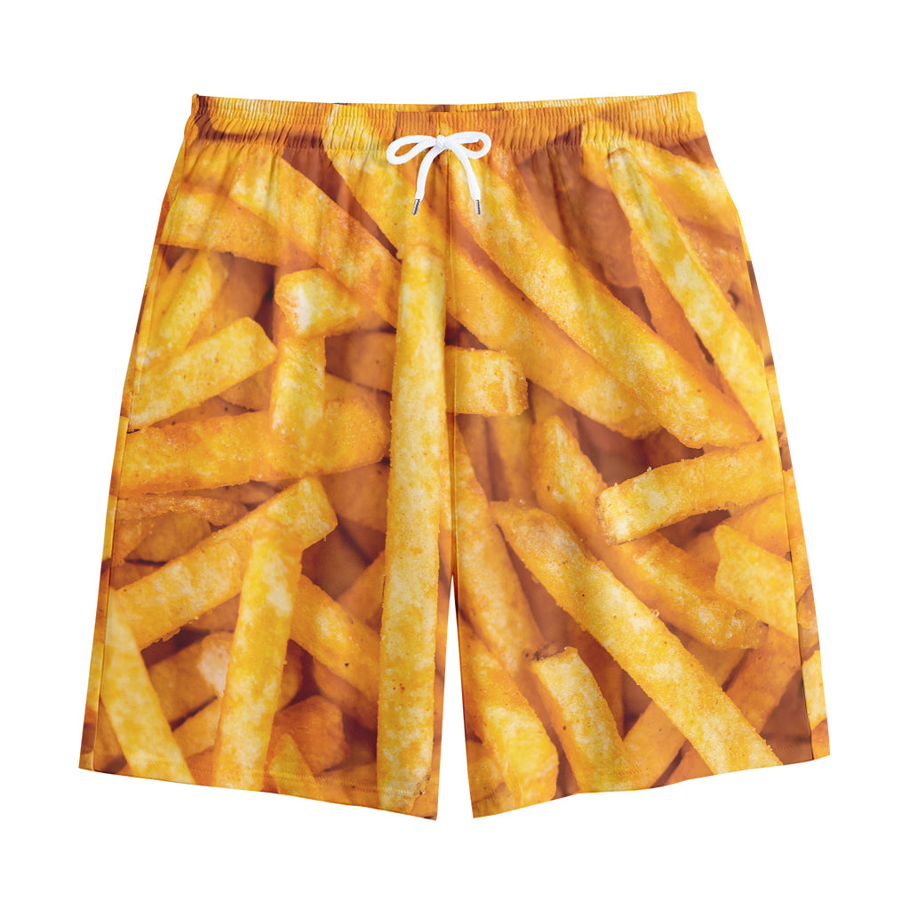 French Fries Print Cotton Shorts