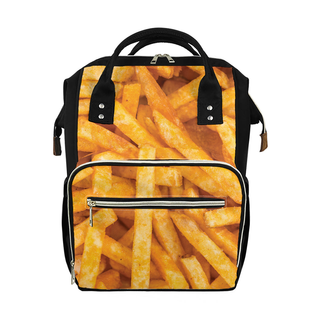 French Fries Print Diaper Bag