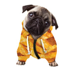French Fries Print Dog Zip Up Hoodie
