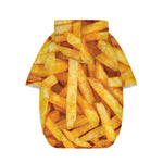 French Fries Print Dog Zip Up Hoodie