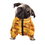 French Fries Print Dog Zip Up Jacket