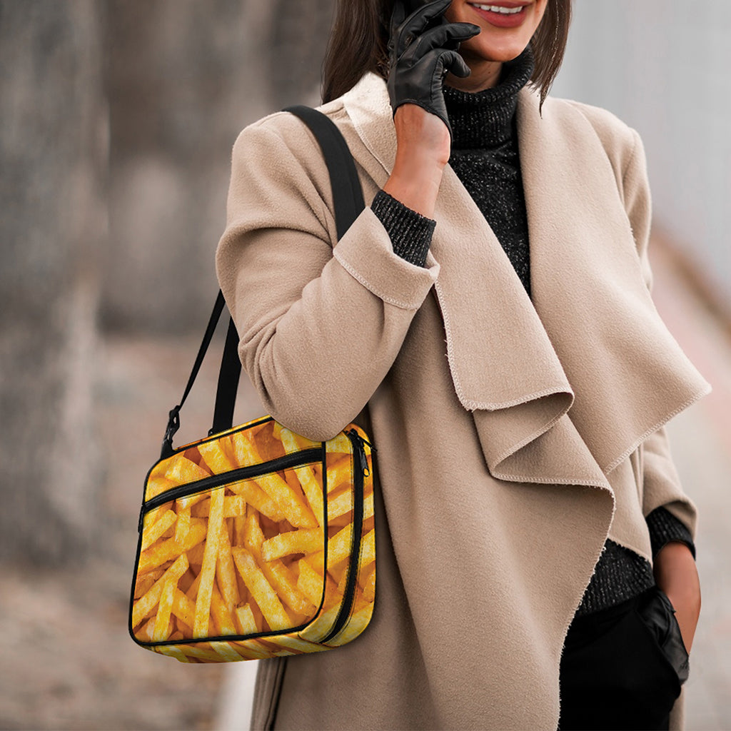 French Fries Print Double Strap Bible Bag