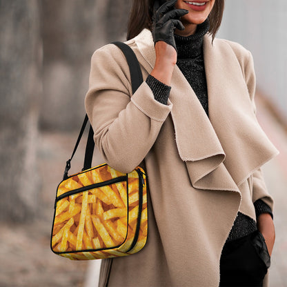 French Fries Print Double Strap Bible Bag