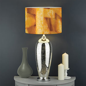 French Fries Print Drum Lamp Shade