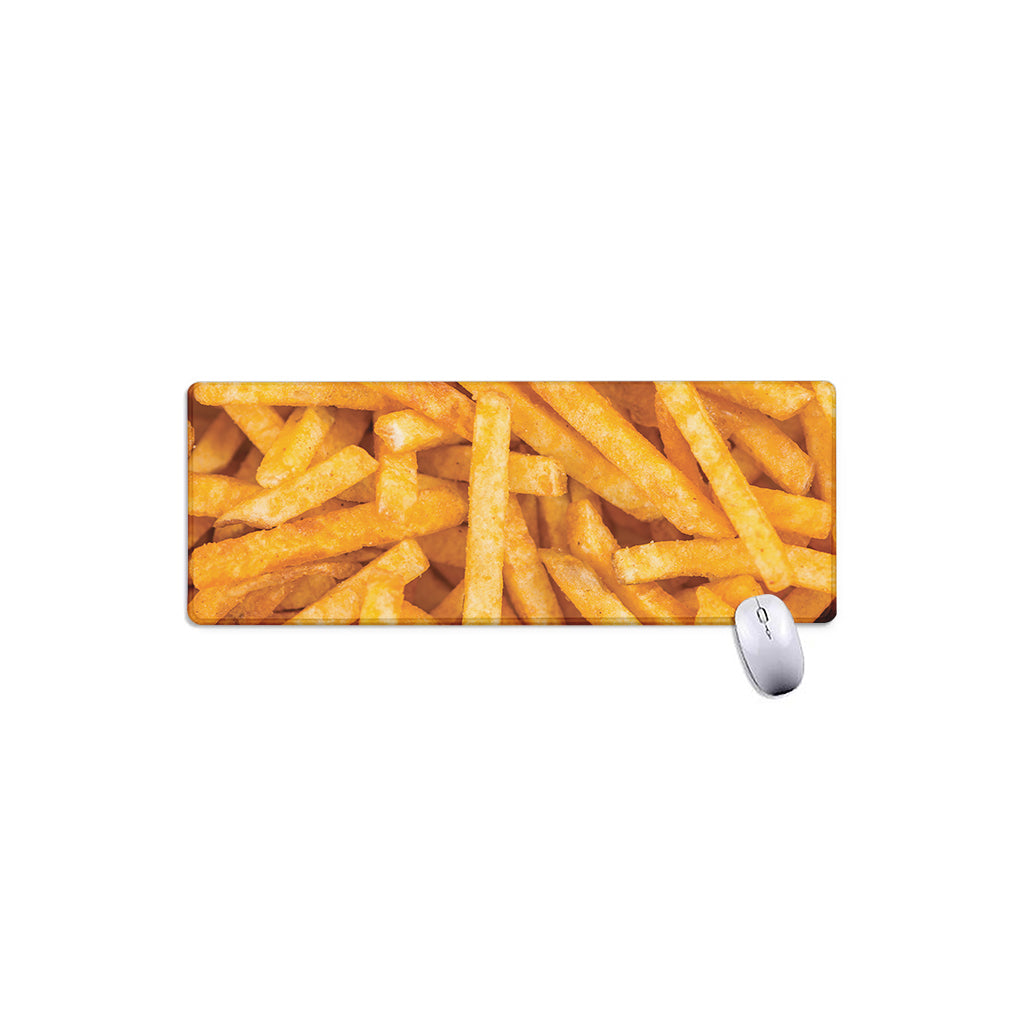 French Fries Print Extended Mouse Pad