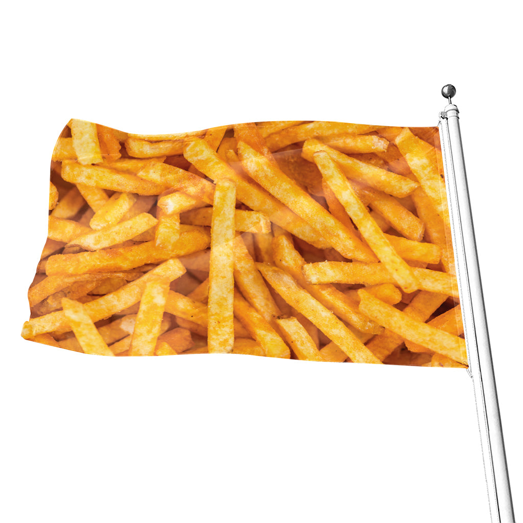 French Fries Print Flag