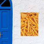 French Fries Print Garden Flag