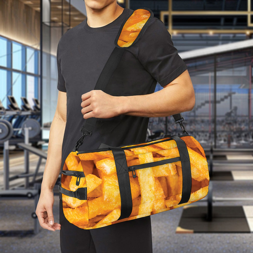 French Fries Print Gym Bag