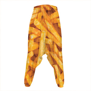 French Fries Print Hammer Pants