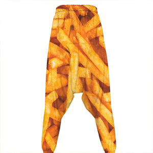 French Fries Print Hammer Pants